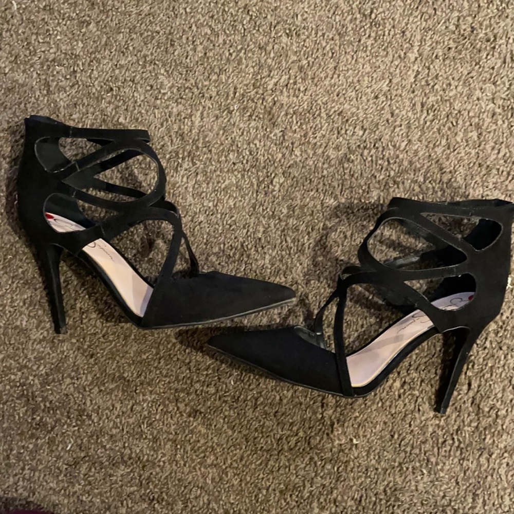 Jessica Simpson black heels